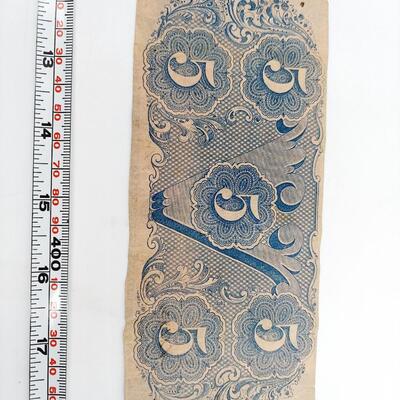 CONFEDERATE MONEY  - $5 - RICHMOND VA  - 1862