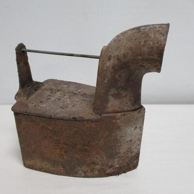 Antique Cast Iron - Fluting Clothes Iron