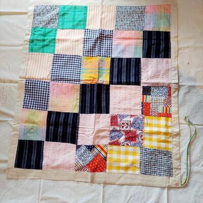 MACHINE STITCHED SMALL QUILT