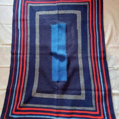 SMALL KNITTED BLANKET - THROW