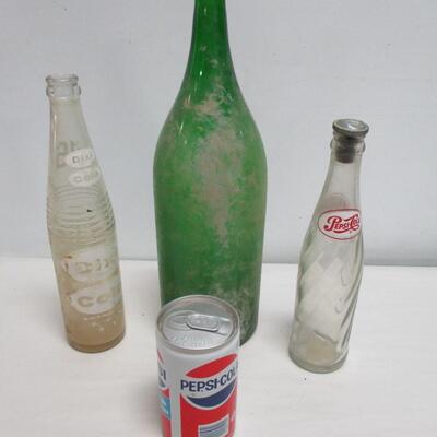 Vintage Bottles & Can - Pepsi-Cola - Dixi Cola