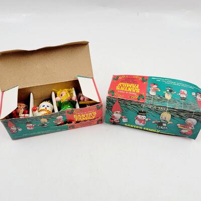 VINTAGE CHRISTMAS WOODEN ORNAMENTS
