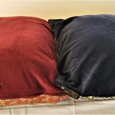 Lot #26  Pair of French Sofa Cushions - Unicorns