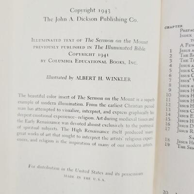 1940S THE WORDS OF JESUS BOOK