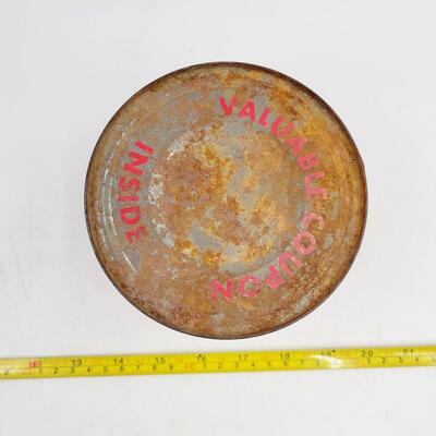 VINTAGE METAL FLEMINGS COFFE CAN