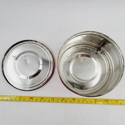 VINTAGE METAL FLEMINGS COFFE CAN
