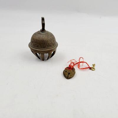 BRASS BELL & LOCKET BUNDLE