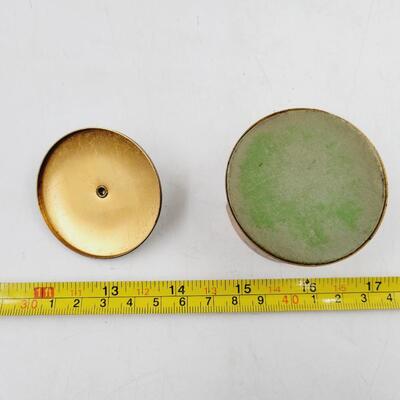VINTAGE METAL ROLL OF STAMPS HOLDER