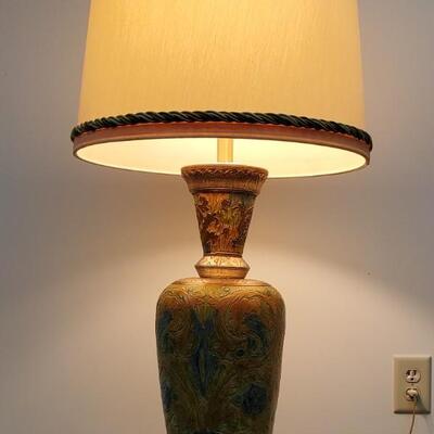 Large Ceramic Floral lamp