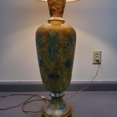 Large Ceramic Floral lamp