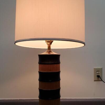 Stunning Brown and Tan Tall table lamp