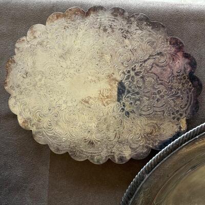 Lot 22  Silver Platters