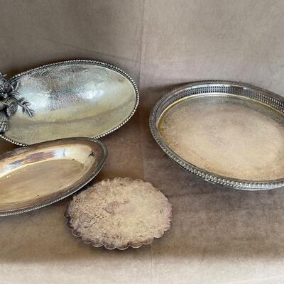 Lot 22  Silver Platters
