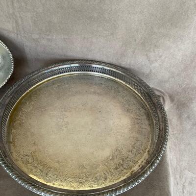 Lot 22  Silver Platters