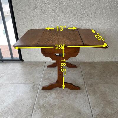 Lot 28. Antique Drop-Leaf Table