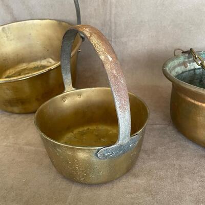 Lot 29. Lot of Brass Pots