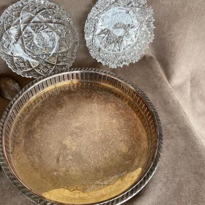 Lot 37. Silver-plate and Crystal