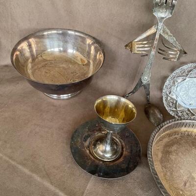 Lot 37. Silver-plate and Crystal