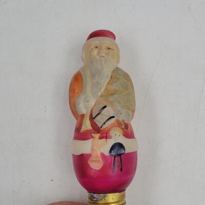 VINTAGE SANTA LIGHT BULB