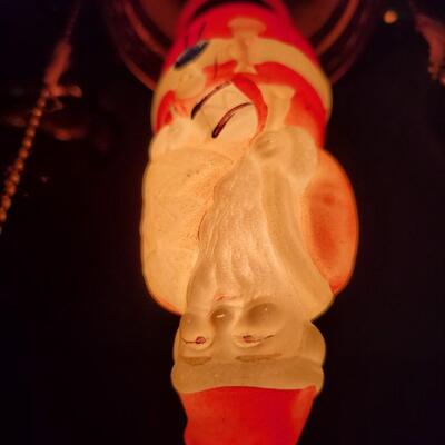 VINTAGE SANTA LIGHT BULB