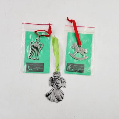 SPECIALTY METAL CHRISTMAS ORNAMENT BUNDLE OF 3