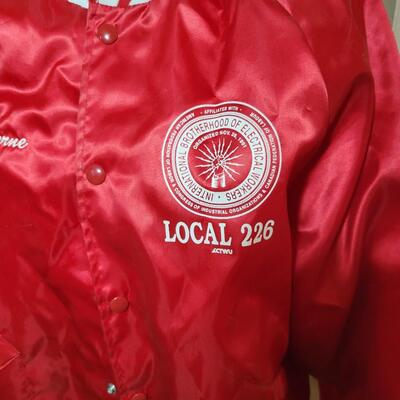 VINTAGE LOCAL 226 ELECTRICIANS JACKET SIZE LARGE