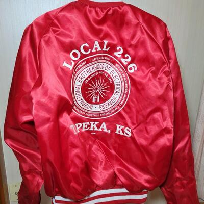 VINTAGE LOCAL 226 ELECTRICIANS JACKET SIZE LARGE