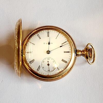 Lot J2: Ladies Elgin Pocket Watch in 14kt Keystone Case