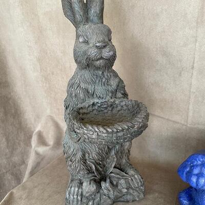 Lot 45. Rabbit Plant Stand and Cookie Jar