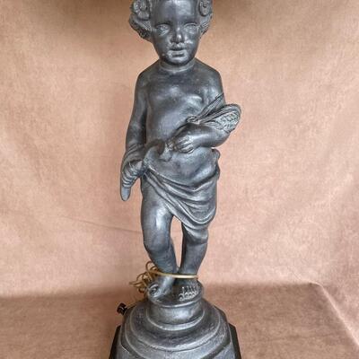 Lot 48. Cherub Table Lamp