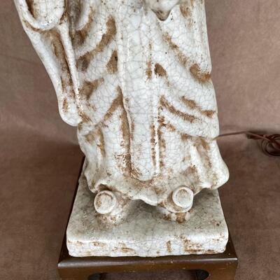 Lot 49. Table Lamp with Asian Figurine Base
