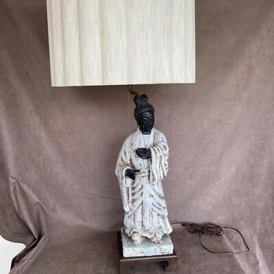 Lot 49. Table Lamp with Asian Figurine Base