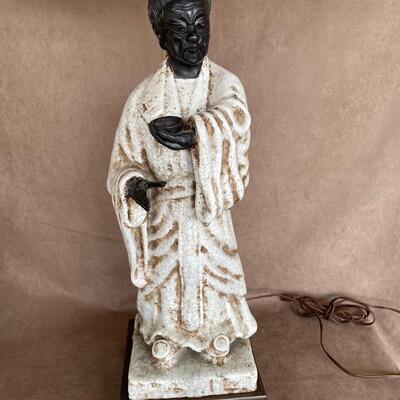 Lot 49. Table Lamp with Asian Figurine Base