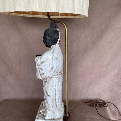 Lot 49. Table Lamp with Asian Figurine Base