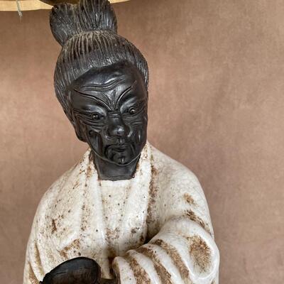 Lot 49. Table Lamp with Asian Figurine Base