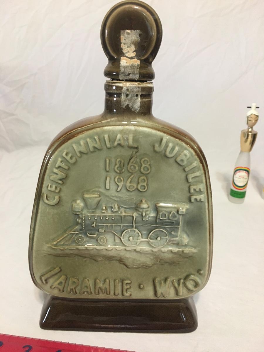 1968 Jim Beam Centennial Jubilee Laramie Wyoming Decanter