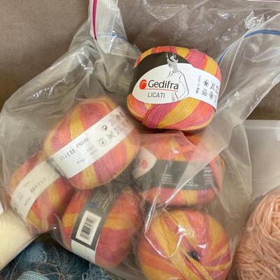Lot 66. Large Bin of Yarn