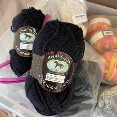 Lot 66. Large Bin of Yarn