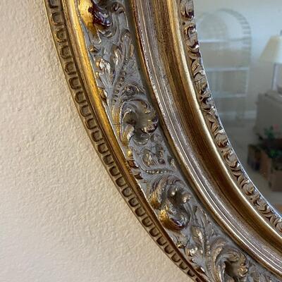 Lot 70. Oval Framed Mirror