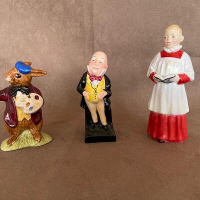 Lot 77. Three Royal Doulton figurines