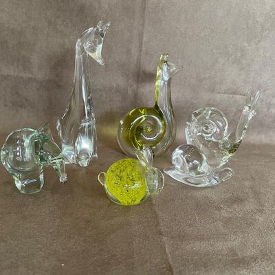 Lot 94. Blown Glass Animals