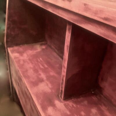 Vintage Mid Century Headboard with Shelf Storage Full size
