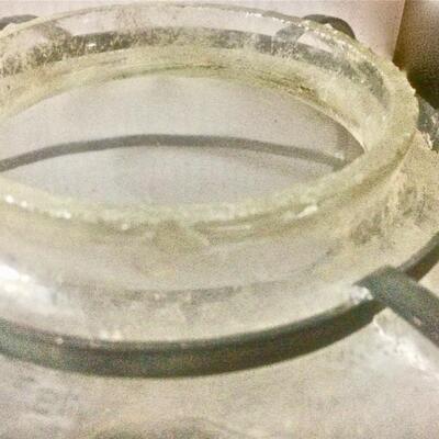 2 Vintage Matching Caged Glass Metal Lamp Shades