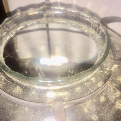 2 Vintage Matching Caged Glass Metal Lamp Shades