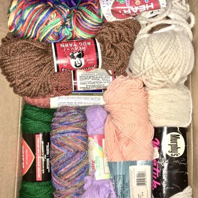 large lot Yarn skeins/balls Acrylic and Blend  Knitting Crochet