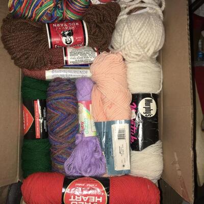 large lot Yarn skeins/balls Acrylic and Blend  Knitting Crochet