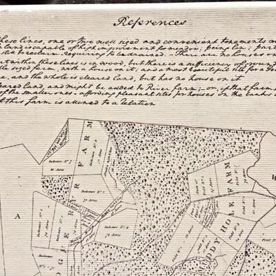 Art Work 2 Prints on Canvas Early American Maps