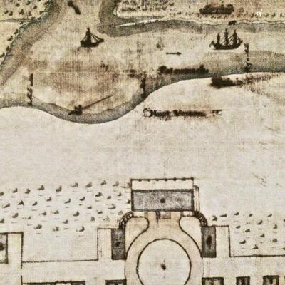 Art Work 2 Prints on Canvas Early American Maps
