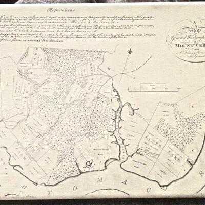 Art Work 2 Prints on Canvas Early American Maps