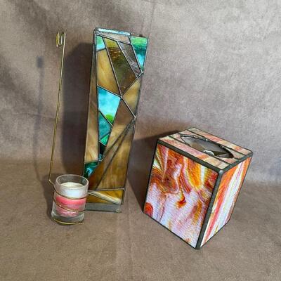 Lot 106. Stained Glass Pieces